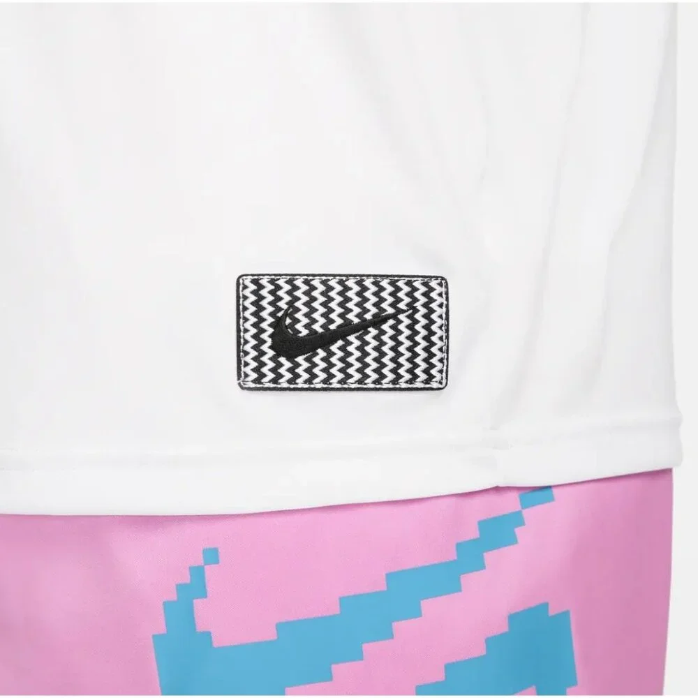 Nike SWIM RI-FIT Digi Logo Tank Top Shirt White NESSD668 Men's Large New with Ta